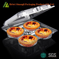 Clear transparent plastic egg tart packaging